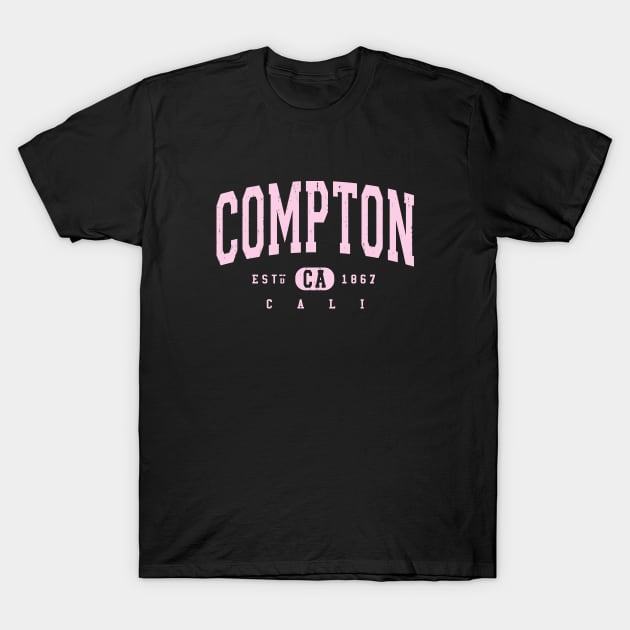 Compton Cali arched distressed vintage souvenir T-Shirt by FireflyCreative